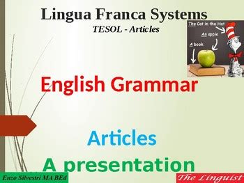 TESOL - The Articles by Lingua Franca Systems | TPT