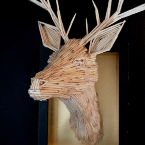 Pin by Noah Robinson on crafternoons | Match stick art, Stick art, Toothpick sculpture