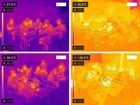 Ambient conditions during the day prior to the heat-wave (left) and the ...