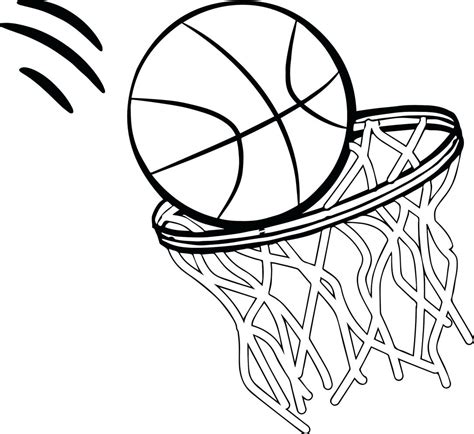 Basketball Line Drawing | Free download on ClipArtMag