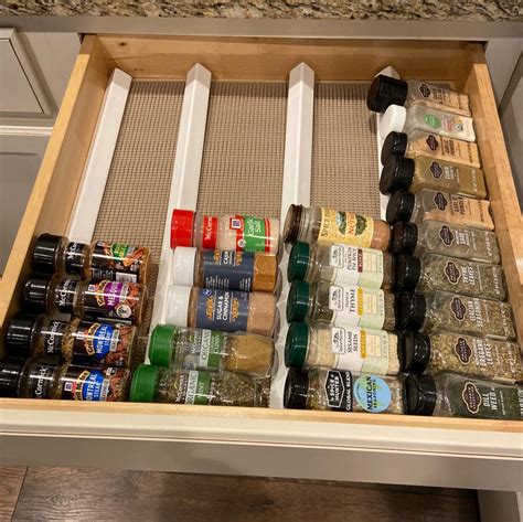 Drawer Spice Rack, Spice Organization Drawer, Spice Rack Organiser ...