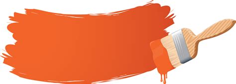 Free Download Orange Paint Brush Clipart Paint Brushes - Orange Paint Brush Png (2500x893), Png ...