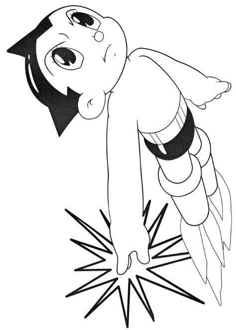 Astro Boy coloring pages to download and print for free