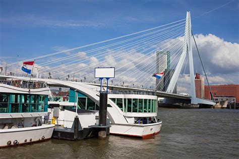 Erasmus Bridge in Rotterdam Downtown Photograph by Artur Bogacki - Fine Art America