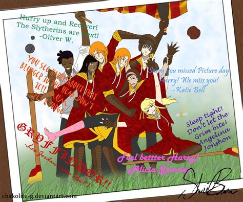 Gryffindor Quidditch Team by *Chakolite-Gsley | Harry potter fan art ...