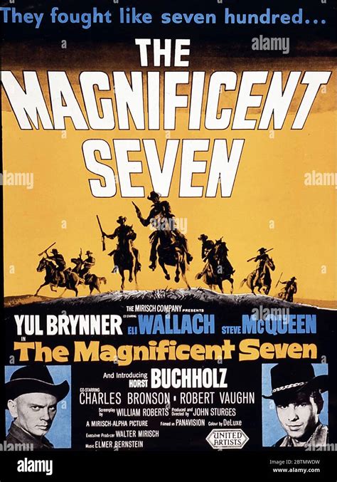 The magnificent seven poster 1960 hi-res stock photography and images - Alamy