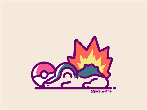 Cyndaquil🔥 by Pixelwolfie on Dribbble