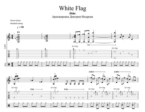 White Flag for guitar. Guitar sheet music and tabs.