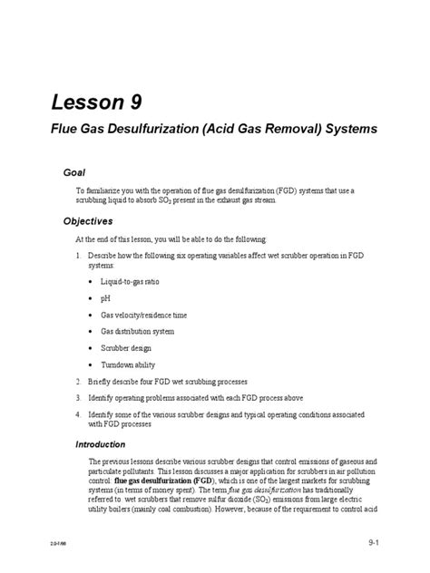 Flue Gas Desulfurization Systems PDF | PDF | Sodium Hydroxide ...