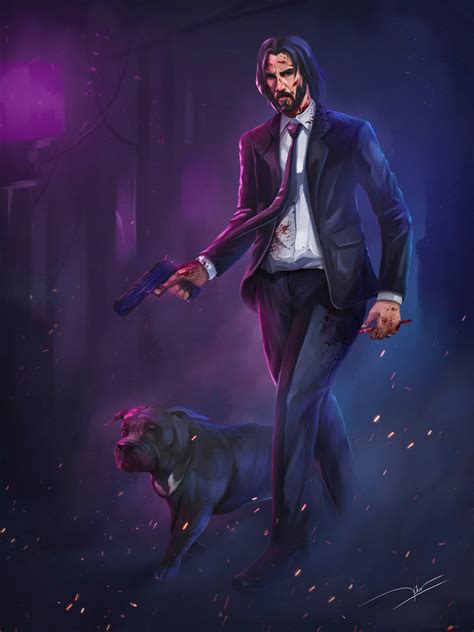 ArtStation - JOHN WICK FAN ART 2019