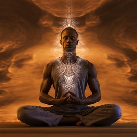 Premium AI Image | the power of the mind and meditation positive energies