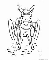 Printable coloring pages donkey For Kids sketch template