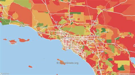 Los Angeles County, CA Violent Crime Rates and Maps | CrimeGrade.org