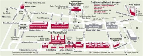 Map Of Smithsonian Museums Washington Dc - Tourist Map Of English