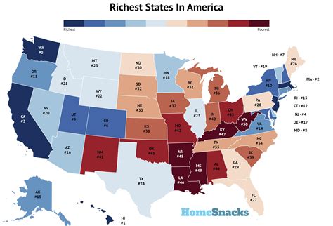 10 Richest States To Live In The United States For 2024: Incomes And ...