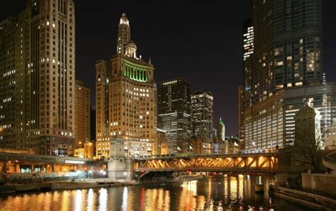 Chicago River Night wallpapers