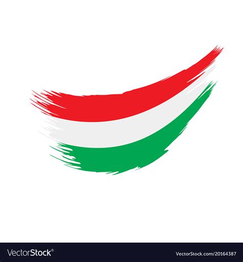 Hungary flag Royalty Free Vector Image - VectorStock