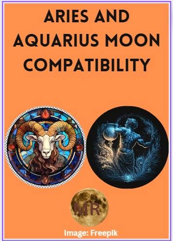 Aries with Aquarius Moon Compatibility