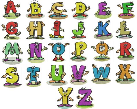 17 Cartoon Alphabet Font Images - Cute Cartoon Alphabet Letters, Colorful Bubble Letters and ...