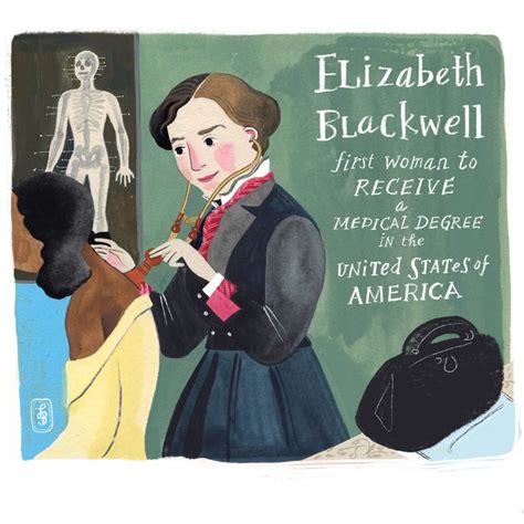 Elizabeth Blackwell Famous Women Illustrated Portraits