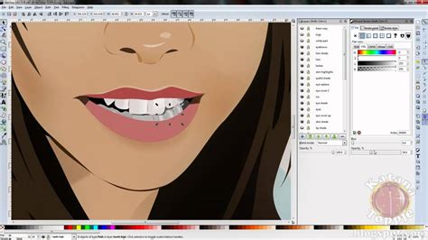 Inkscape Vector Art Time Lapse Face Portrait Speed Drawing Akichuu - YouTube