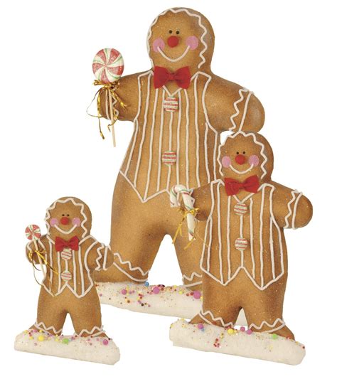 Giant standing gingerbread men. Available in 3 sizes, prices start from £10.00 | Character ...