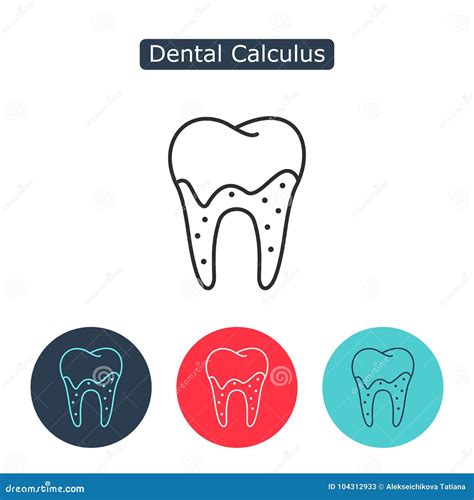 Calculus Teeth Cartoon, Dental Concept Vector Illustration | CartoonDealer.com #150729764