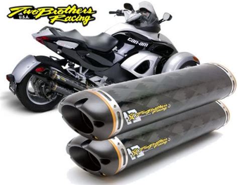 Sell Two Brothers Dual M-2 Carbon Fiber Slip-On Exhaust 2008-2012 Can Am Spyder RS in Ashton ...