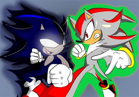 Super Dark Sonic VS Hyper Shadow by Shadic15675 on DeviantArt