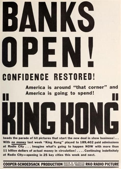 King Kong (1933) in New York, March 1933 | King kong, King kong 1933, Kong