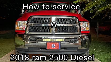 How to Service a 2018 ram 2500 Diesel - YouTube