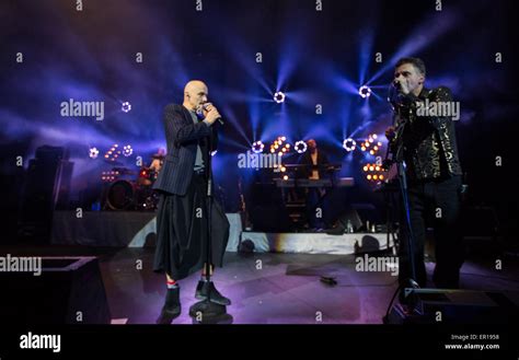 Rock band James, performing live on stage at the Royal Albert Hall ...