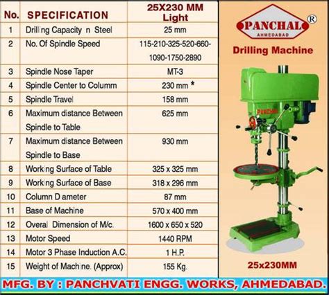 Fine Feed Pillar Drill Machine at 59000.00 INR in Ahmedabad | Panchvati ...