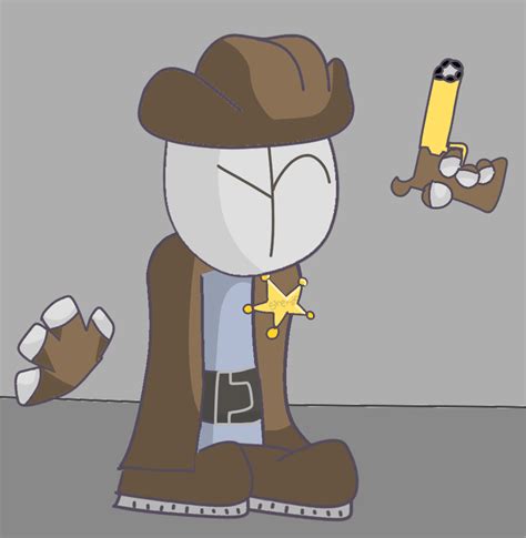 stylized sheriff from madness combat by TheEbic on Newgrounds