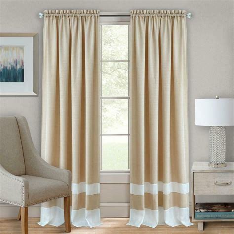 2 Pack Shabby Linen Farmhouse Sheer Flax Window Curtains - Taupe, 63 in. Long - Walmart.com