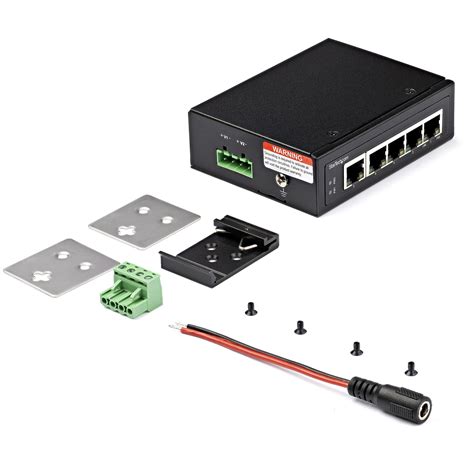 Industrial 5 Port Gigabit PoE Switch – 30W – Power Over Ethernet Switch – Hardened GbE PoE+ ...