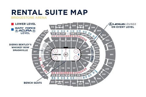 Seating Charts | Bridgestone Arena