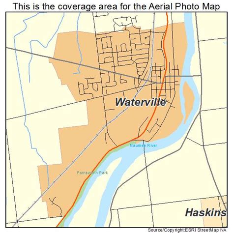 Aerial Photography Map of Waterville, OH Ohio