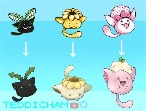 I re-imagined the leaked beta hoppip evolution line as modern pokemon : pokemon