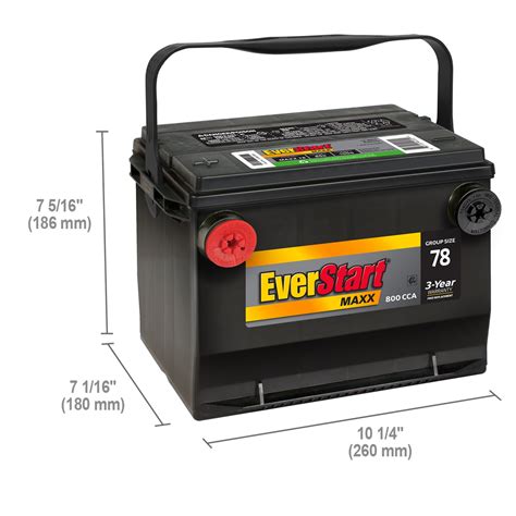 Buy EverStart Maxx Lead Acid Automotive Battery, Group Size 78N (12 ...