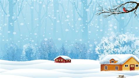 Forest snow powerpoint background images & Google Slides