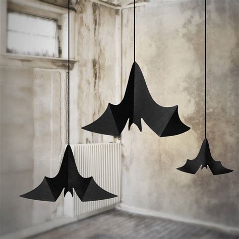 Halloween Individual Bat Hanging Decorations By Postbox Party | notonthehighstreet.com