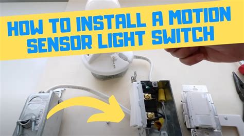 Motion Sensor Light Switch Installation - YouTube