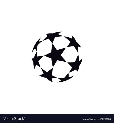 Ball star logo Royalty Free Vector Image - VectorStock