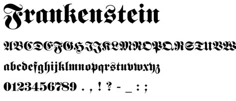 Frankenstein Font : Gothic Medieval : pickafont.com