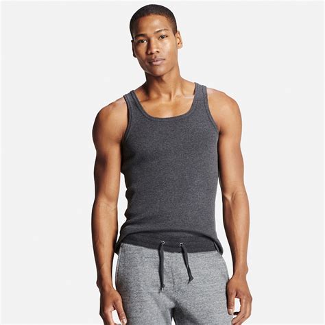 Men DRY Colored Rib Tank Top | UNIQLO US