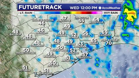 Houston weather: Temps dive into the 40s as rain increases Wednesday - ABC13 Houston