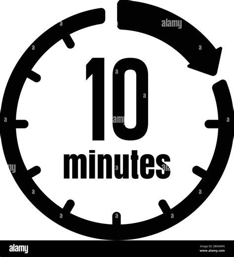 Timer 10 minutes vector illustration hi-res stock photography and images - Alamy