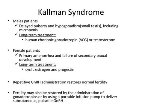 kallmann syndrome,what to know? | Kallmann syndrome, Human chorionic gonadotropin, Syndrome