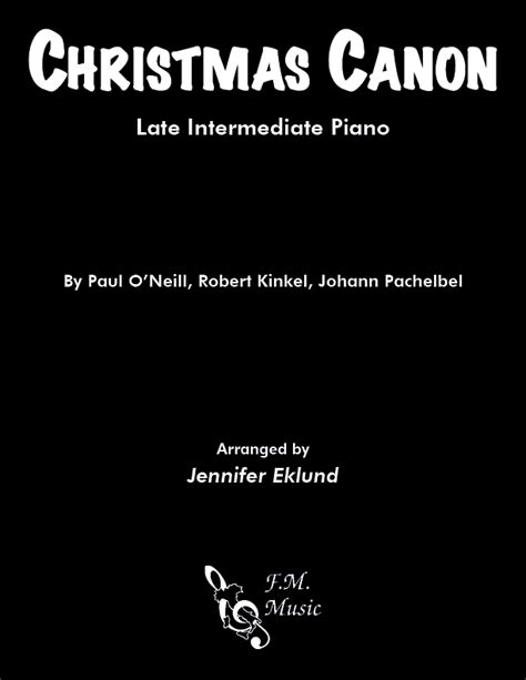 Christmas Canon (Late Intermediate Piano) By Trans-Siberian Orchestra - F.M. Sheet Music - Pop ...